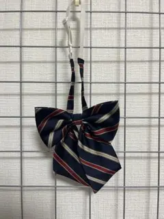 制服　リボンネクタイ　赤　ネイビー