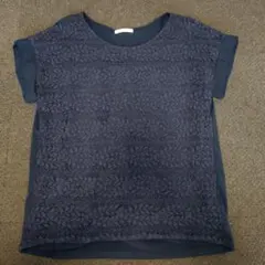 OPAQUE.CLIP ネイビー 半袖トップス L