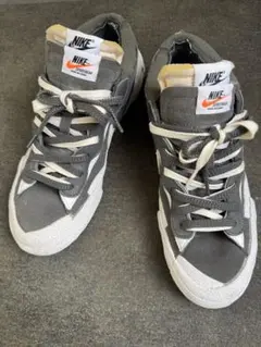 sacai × NIKE BLAZER LOW IRON GREY 25.5cm