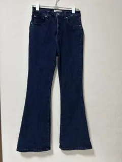 JEANASIS フレアデニムパンツ インディゴ レディース