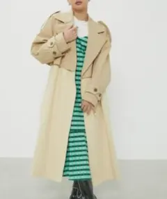 LAGUA GEM BIG COLLAR LOOSE TRENCH