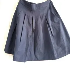 Theory ダークネイビー プリーツスカート 00