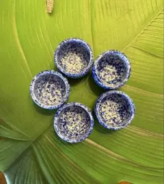 手描き 染付 吹墨 小付/ 懐石道具 和食器 抹茶 おしゃれな器