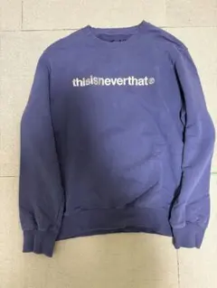 [美品][希少カラー]thisisneverthat 紫　ネイビー　スウェット 2026年最新】thisisneverthat スウェット 紫の人気アイテム - メルカリ
