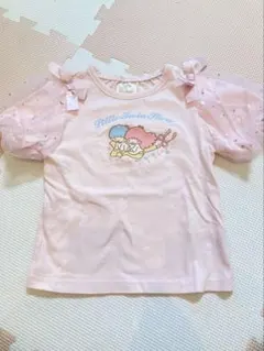サンリオ　Little Twin Stars 半袖Tシャツ ピンク 95cmのサムネイル