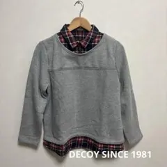 DECOY SINCE 1981 デコイ　レイヤード　トレーナー　裏起毛　LL