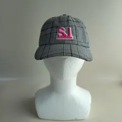 【中古・保管品】SISTER JENNI グレー系チェックキャップ