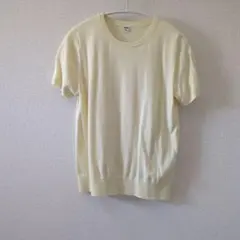 UNIQLO ＵＶカットクルーネック半袖セーター/ウォッシャブル Mサイズ