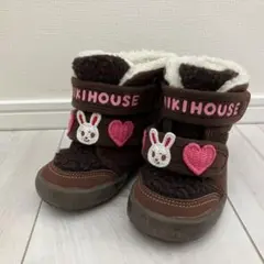 MIKIHOUSE ミキハウス ホットビスケッツ 13 茶色 ブーツ うさぎ