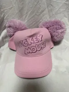 ディズニー　キャップ　ピンク　ミニーマウス