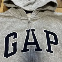 GAP キッズ フード付きパーカー Lサイズ グレー
