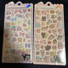 ふわふわドロップシール　ねこねこ　ぬいぬい　FUWAFUWA フワフワ