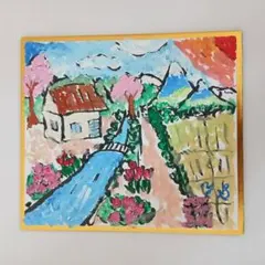 小川が流れる田園風景のサムネイル