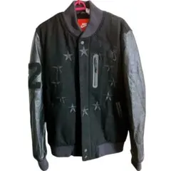 ナイキ NSW 名作 デストロイヤージャケット 袖革スタジャン 黒x黒 中古・古着通販】NIKE (ナイキ) デストロイヤージャケット