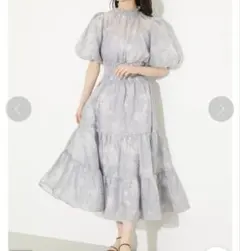 【値下げしました】rienda フロートフラワーパフSLV OP