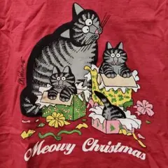クリバンキャット Tシャツ ハワイ 男女兼用 美品 クリスマス 赤 Sのサムネイル