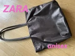 トートバッグ【ZARA】牛革80%のサムネイル
