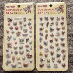 トムとジェリー ぷくぷくシール ２枚セット