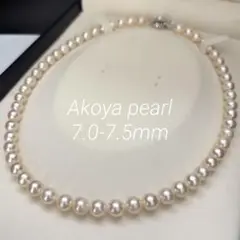 伊勢志摩英虞湾産あこや真珠 6.5-7mm パールネックレス 42cm - メルカリ