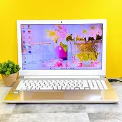 タッチパネル快適SSD☆i7☆爽やか白ノートPC♪ブルーレイ&カメラ