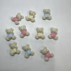 クマ ネイルパーツ 10個セット