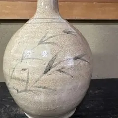 北大路魯山人作 志野焼 絵志野 鉄絵草文 大徳利 M R5619B - メルカリ
