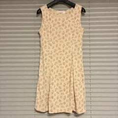marieclaire マリクレール ノースリーブワンピース 9号 小花オレンジのサムネイル