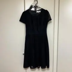 Sheila Misse 黒 ひざ丈ワンピース 9号