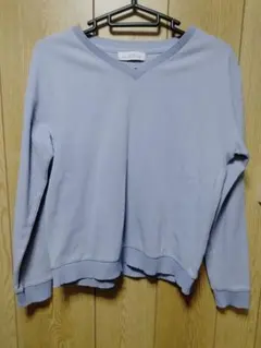 GREEN LABEL RELAXING ラベンダー Vネック長袖