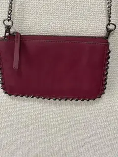 【数回使用美品】ZARA バイカラーショルダーチェーンウォレットのサムネイル