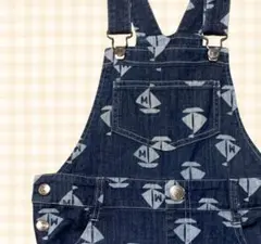 美品☆110cm moujonjonオーバーオール／レア／男の子 女の子／レトロ