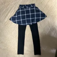 devirock チェック柄スカート レギンス 130cm