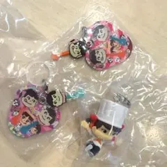 ペコちゃん　ポコちゃん3点セット　めじるしアクセサリー　ガチャ