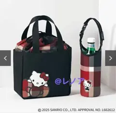 ハローキティ 巾着つきトートバッグ＆ペットボトルホルダー Sweet付録
