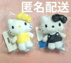 サンリオ　ハローキティ マスコット　カラフルver. 　ブラック　イエロー