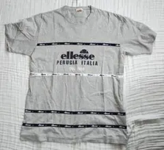 ellesse エレッセ Tシャツ グレー 綿100% 古着 レディース Lのサムネイル