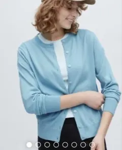 UVカットクルーネックカーディガン