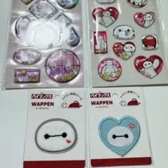 セリア　ベイマックス　ワッペンシール　ウォーターシール　ヤングオイスター