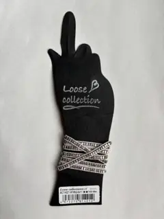 【未使用】ロング ラップブレスレット ホワイト×シルバー