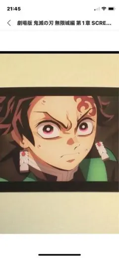 鬼滅の刃 入場者特典 SCREENX スクリーンX パノラマカード 炭治郎