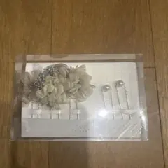 花飾り付きヘアピン2個セット