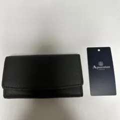 アクアスキュータム(Aquascutum) レザーキーケース★4連リング