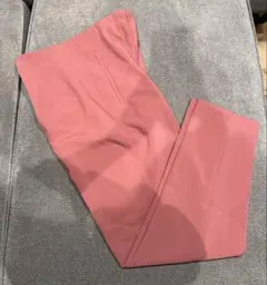 ZARA スラックス テーパードパンツ　ハイウエストパンツ　レッド　ピンク　京