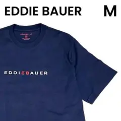 【EDDIE BAUER 】エディバウアー Ｍ　ネイビー ロゴ 半袖 Tシャツ