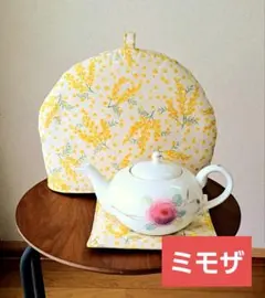 ポットカバー・ティーコージー 小鳥のティーコゼー 　ティーコジー　ハンドメイド ミモザ　ティーポットカバー　ティーコゼー 89● Miki Gallery Art 配膳用品・キッチンファブリック