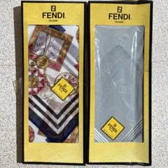 FENDI　フェンディ　ハンカチ　2枚まとめ