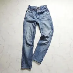 MOUSSY　マウジー　デニムパンツ　スキニー　ハイウエスト　22　ダメージ加工