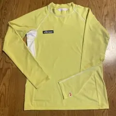 ellesse イエロー 長袖 テニスウェア　アンダーシャツ　Lのサムネイル