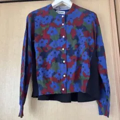 MUVEIL WORK 花柄ニットカーディガンのサムネイル