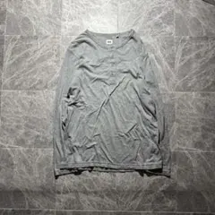 00s archive old uniqlo henry neck y2k